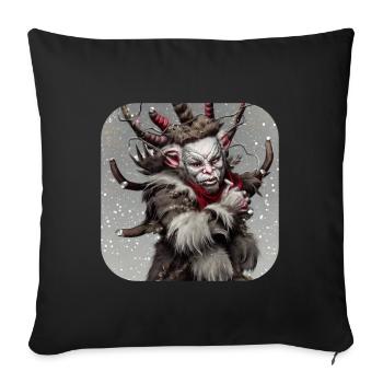 Krampus - Sofa pillowcase 17,3'' x 17,3'' (45 x 45 cm) - black - Front