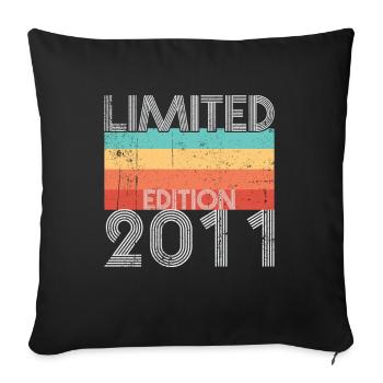 Limited Edition Retro 2011 - Sofakissenbezug 45 x 45 cm - Schwarz - Vorne