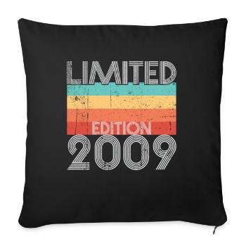 Limited Edition Retro 2009 - Sofakissenbezug 45 x 45 cm - Schwarz - Vorne