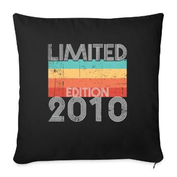 Edition Limitée Rétro 2010 - Housse de coussin décorative 45 x 45 cm - noir - Devant