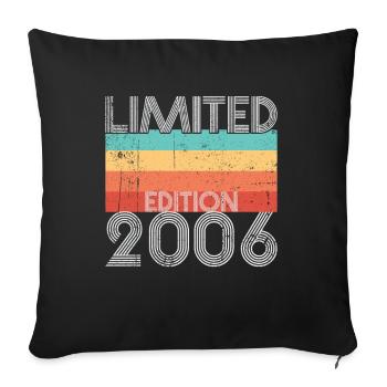Edition Limitée Rétro 2006 - Housse de coussin décorative 45 x 45 cm - noir - Devant