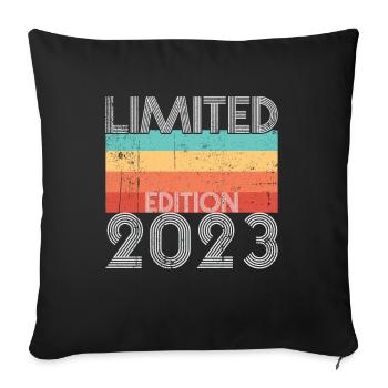Édition Limitée Rétro 2023 - Housse de coussin décorative 45 x 45 cm - noir - Devant