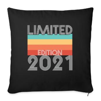 Limited Edition Retro 2021 - Sofa pillowcase 17,3'' x 17,3'' (45 x 45 cm) - black - Front