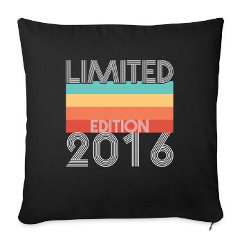 Limited Edition Retro 2016 - Sofa pillowcase 17,3'' x 17,3'' (45 x 45 cm) - black - Front