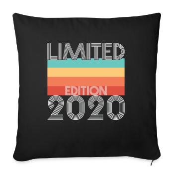 Limited Edition Retro 2020 - Sofakissenbezug 45 x 45 cm - Schwarz - Vorne