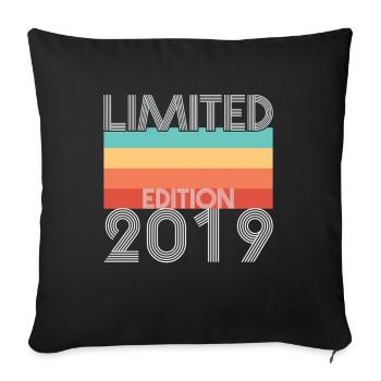 Limited Edition Retro 2019 - Sofa pillowcase 17,3'' x 17,3'' (45 x 45 cm) - black - Front