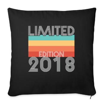 Limited Edition Retro 2018 - Sofakissenbezug 45 x 45 cm - Schwarz - Vorne