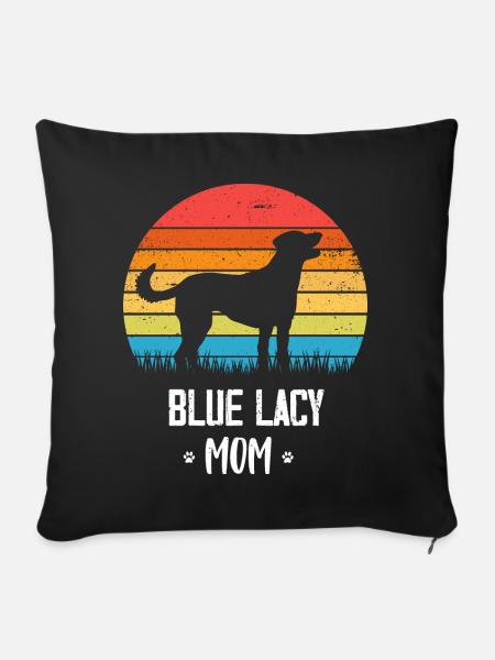 Blue Lacy - Sofakissenbezug 45 x 45 cm - Schwarz
