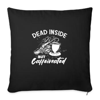 Coffee Caffeine Espresso Barista Gift - Sofa pillowcase 17,3'' x 17,3'' (45 x 45 cm) - black - Front