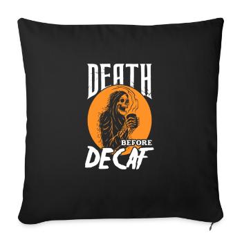 Coffee Caffeine Espresso Barista Gift - Sofa pillowcase 17,3'' x 17,3'' (45 x 45 cm) - black - Front