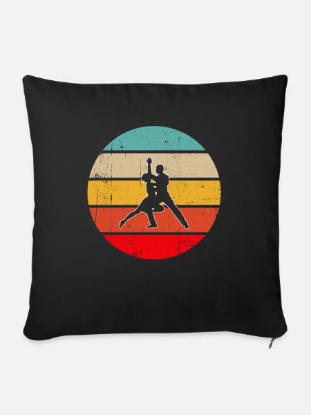 Tanzen Retro - Sofakissenbezug 45 x 45 cm - Schwarz