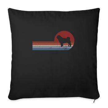 Pug - Sofa pillowcase 17,3'' x 17,3'' (45 x 45 cm) - black - Front