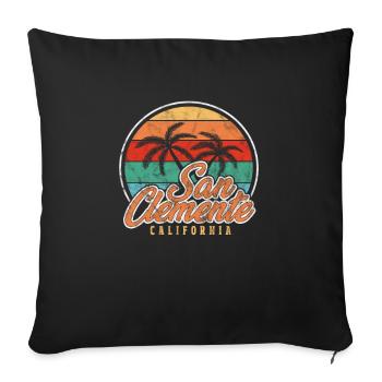 San Clemente Kalifornien USA Amerika Geschenk - Sofakissenbezug 45 x 45 cm - Schwarz - Vorne