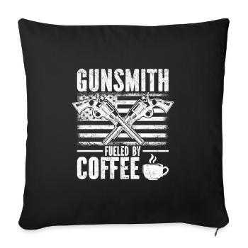 Waffenschmied | Schmieden Waffen Schmied Geschenke - Sofakissenbezug 45 x 45 cm - Schwarz - Vorne