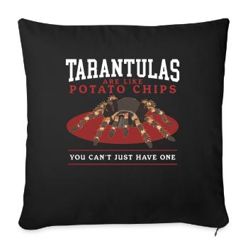 Tarentules Araignées Tarentule Tarentule Cadeau - Housse de coussin décorative 45 x 45 cm - noir - Devant