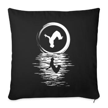 Parkour, Freerunning, Street Workout, Acrobatic - Sofakissenbezug 45 x 45 cm - Schwarz - Vorne