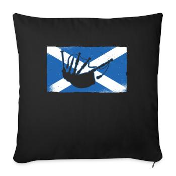 Scottish Bagpipes - Scottish Bagpipes - Sofa pillowcase 17,3'' x 17,3'' (45 x 45 cm) - black - Front