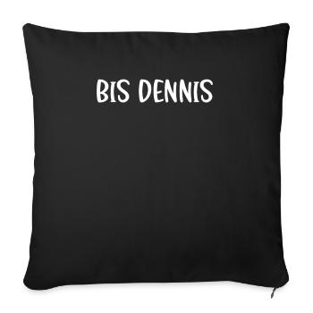 Bis Dennis - Sofakissenbezug 45 x 45 cm - Schwarz - Vorne