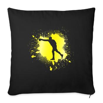 Boxing - Sofa pillowcase 17,3'' x 17,3'' (45 x 45 cm) - black - Front