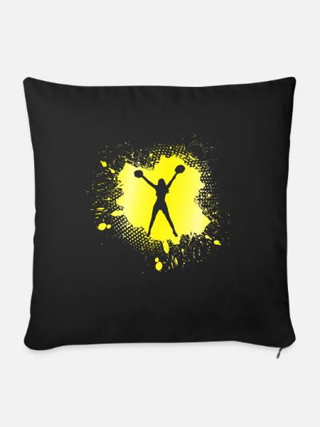 cheerleading - Sofakissenbezug 45 x 45 cm - Schwarz