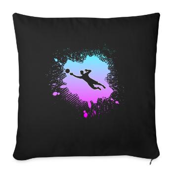 Gardien - Housse de coussin décorative 45 x 45 cm - noir - Devant