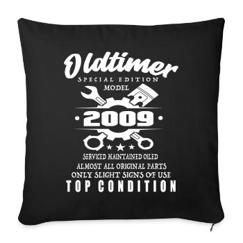 Oldtimer Special Edition Modèle 2009 Anniversaire - Housse de coussin décorative 45 x 45 cm - noir - Devant