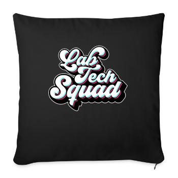 Lab Technician Lab Tech Squad Clinical Laboratory - Sofakissenbezug 45 x 45 cm - Schwarz - Vorne