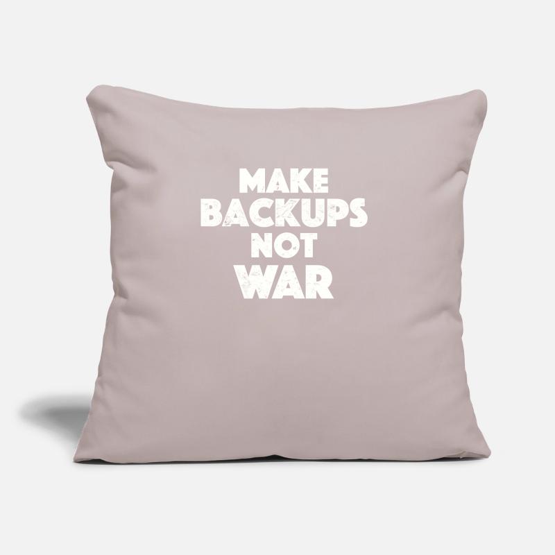 Admin Make Backups Data Backup IT Computer Sofa pillowcase 17,3'' x 17,3'' (45 x 45 cm)