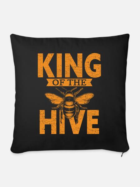 Imker Bienen Beekeeper - Sofakissenbezug 45 x 45 cm - Schwarz