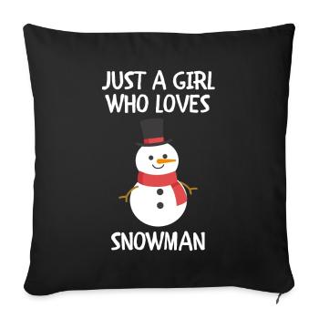 Joyeux Noël Drôle de Chemise de Noël - Housse de coussin décorative 45 x 45 cm - noir - Devant