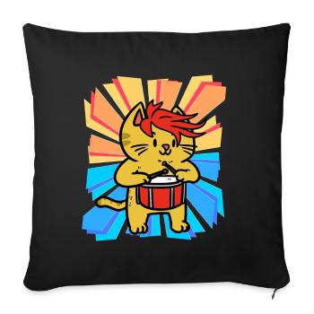 Birthday Gift Christmas Gift Child Xmas - Sofa pillowcase 17,3'' x 17,3'' (45 x 45 cm) - black - Front