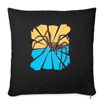 Spider Arachnids Christmas Gift Animal Friend - Sofa pillowcase 17,3'' x 17,3'' (45 x 45 cm) - black - Front