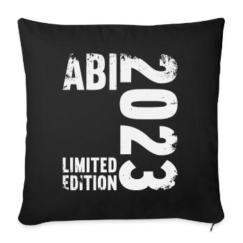 Abitur Gymnasium Women and Men Abi 2023 - Sofa pillowcase 17,3'' x 17,3'' (45 x 45 cm) - black - Front