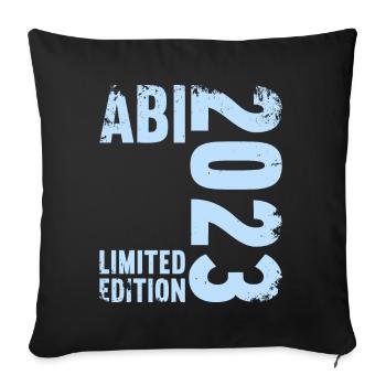 Abitur Gymnasium Women and Men Abi 2023 - Sofa pillowcase 17,3'' x 17,3'' (45 x 45 cm) - black - Front