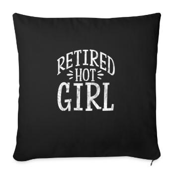 Retirement - Sofa pillowcase 17,3'' x 17,3'' (45 x 45 cm) - black - Front
