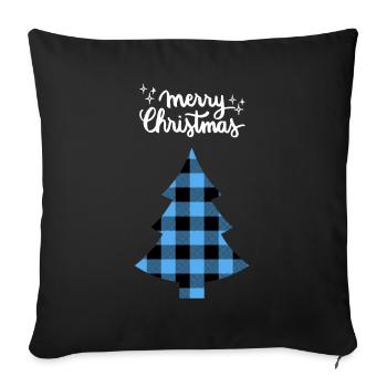 Joyeux Noël Drôle de Chemise de Noël - Housse de coussin décorative 45 x 45 cm - noir - Devant