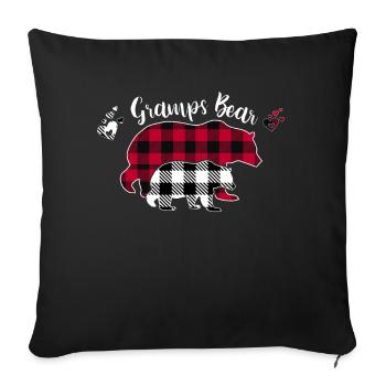 Gramps Ours - Housse de coussin décorative 45 x 45 cm - noir - Devant