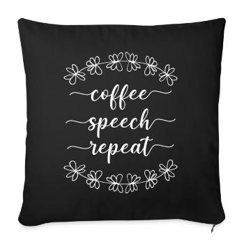 Speech Therapist Therapy Assistant - Sofakissenbezug 45 x 45 cm - Schwarz - Vorne