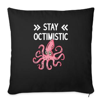 Octopus Octopus Sea Tentacle Octopus Octopus Octopus - Sofa pillowcase 17,3'' x 17,3'' (45 x 45 cm) - black - Front