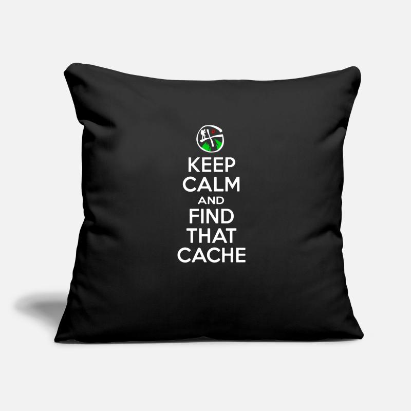 Geocaching - Keep Calm Find That Cache - Geocacher Sofa pillowcase 17,3'' x 17,3'' (45 x 45 cm)