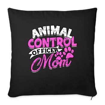 Sauvetage animal Bien-être animal Chien Chat Animal de compagnie Li - Housse de coussin décorative 45 x 45 cm - noir - Devant