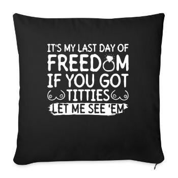 Groom Bachelor Party Bachelor Party Bachelor Party JGA - Housse de coussin décorative 45 x 45 cm - noir - Devant