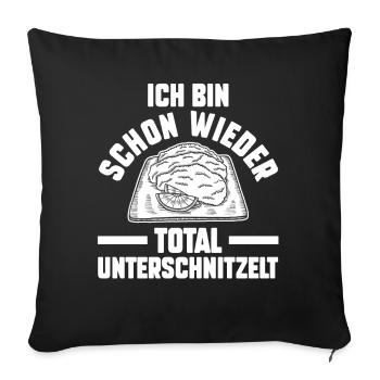Ich Bin Schon Wieder Total Unterpommest - Sofakissenbezug 45 x 45 cm - Schwarz - Vorne