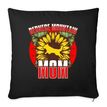 Bouvier Bernois Mère Bouvier Bernois - Housse de coussin décorative 45 x 45 cm - noir - Devant