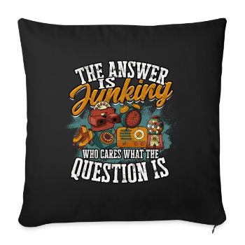 Antiques Antiques Antique Collector Antiques - Sofa pillowcase 17,3'' x 17,3'' (45 x 45 cm) - black - Front
