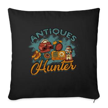 Antiques Antiques Antique Collector Antiques - Sofa pillowcase 17,3'' x 17,3'' (45 x 45 cm) - black - Front