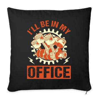 Car Mechanic Car Tuning, Racing Car, Technician - Sofa pillowcase 17,3'' x 17,3'' (45 x 45 cm) - black - Front