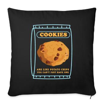 Cookies Cookie Cookies Cookie Baking Gift - Sofa pillowcase 17,3'' x 17,3'' (45 x 45 cm) - black - Front
