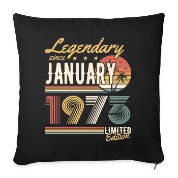 Legendary Since January 1973 Limited Edition - Sofakissenbezug 45 x 45 cm - Schwarz - Vorne