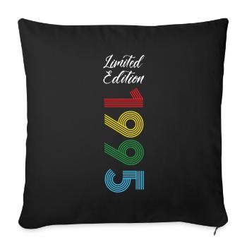 Édition limitée 1995 - Housse de coussin décorative 45 x 45 cm - noir - Devant